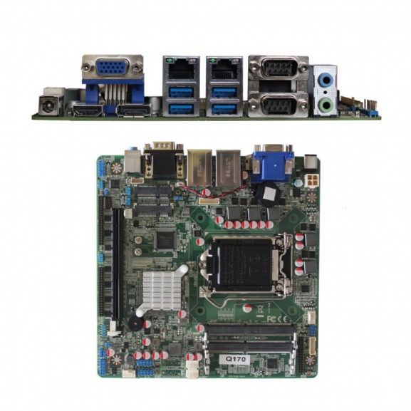 高端出口POS機(jī)主板intel六代處理器G4400主板多串口工控主板